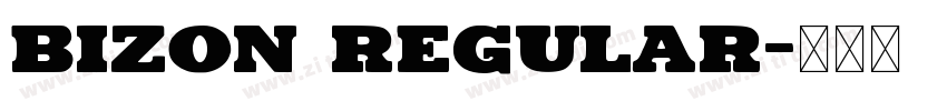 Bizon Regular字体转换
